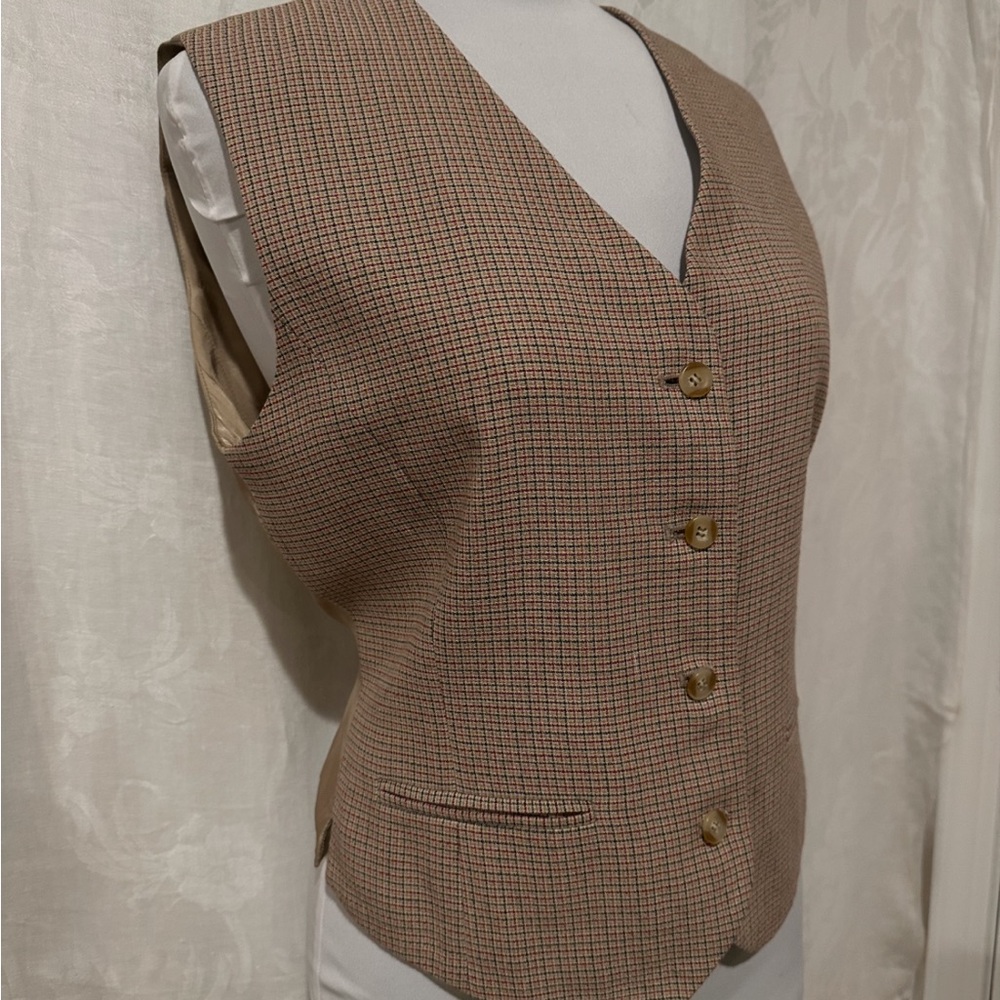 Liz Claiborne Tan Vest